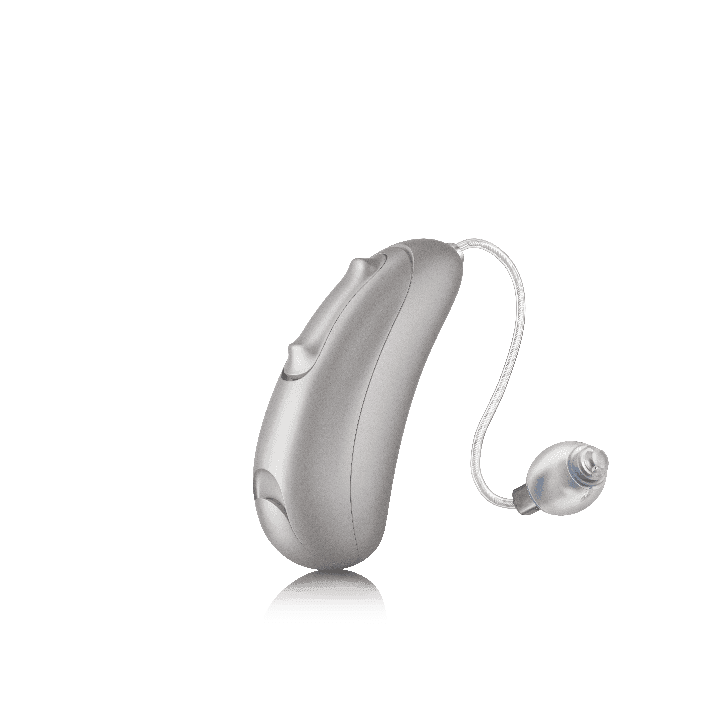 Aparelho auditivo Vista V-312 RIC discreto atrás da orelha